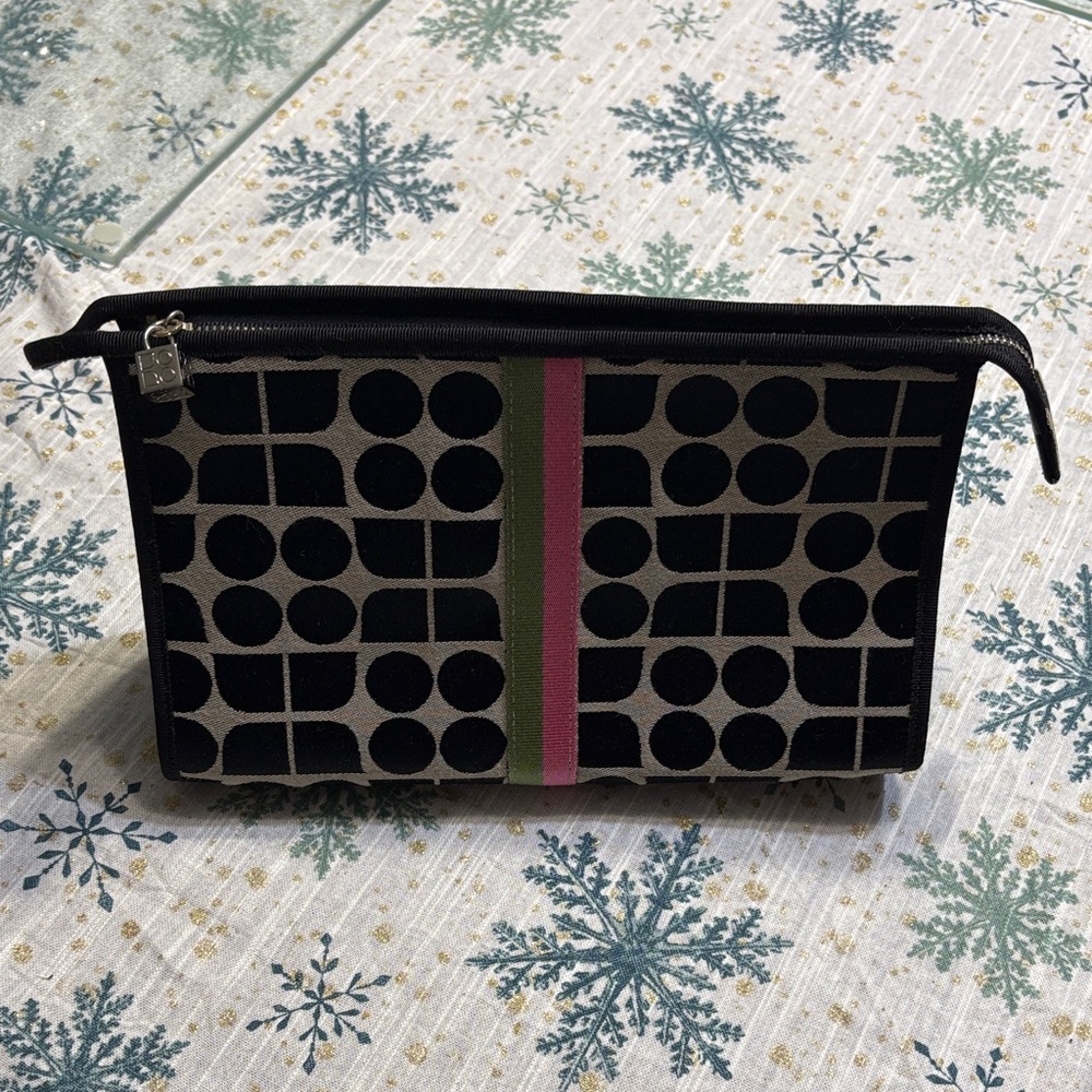Kate Spade Black and Pink Geometric Clutch